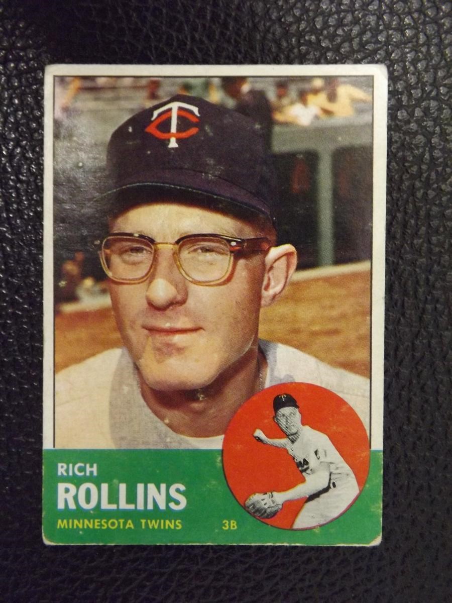 1963 TOPPS #110 RICH ROLLINS TWINS VINTAGE