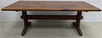 Wooden Coffee Table, 48" W x 22" D x 17" H.