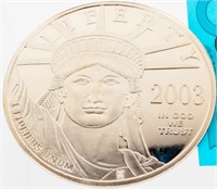 Coin 4 Ounce .999 Fine Silver Replica 2003 Plat.