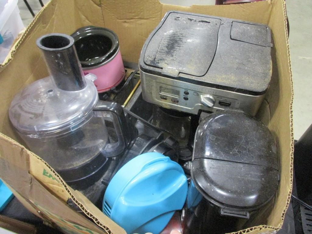 Food Processor, Coffee Pot, Toaster