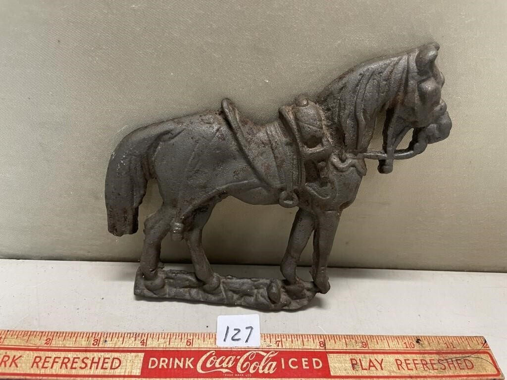 CAST HORSE WALL HANGING