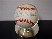 STAN MUSIAL SIGNED AUTO BASEBALL