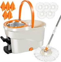 Mastertop Spin Mop And Bucket With Wringer Set,