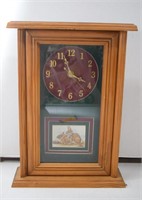 Battery Operated Standing Clock Featuring Bunnies