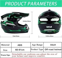 Motocross Helmet & 4Pcs Set