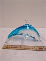 Decorative glass dolphin
