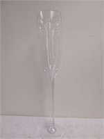 Long stem glass vase