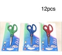 12 pk School Works kids scissors assorted Color