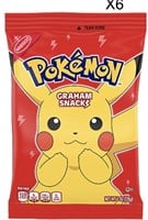 6 pcs Nabisco Pokemon Graham Snacks, Snack Packs