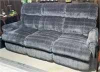 Blue La-Z-Boy Double Reclining Sofa