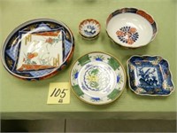 Misc. Oriental Hand Painted Dishes