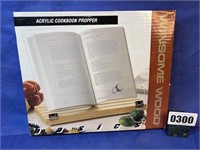 Acrylic & Wood Cookbook Propper, New