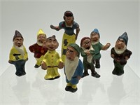 SNOW WHITE AND THE 7 DWARVES LEAD FIGURINES