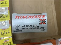 50RDS WINCHESTER 44 S&W, 264 GRAIN BULLETS