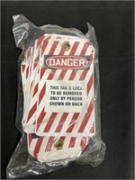 (1) Pack of 25 Danger Tags