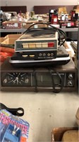 Vintage Clock Radio Sony Cassette Player & DVD