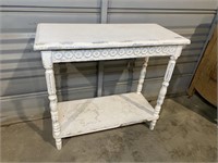 Accent Table, Distressed Look, 31.5x14x30"T