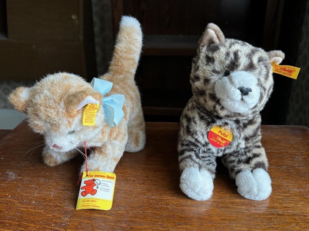 Pair of Steiff Stuffed Animals