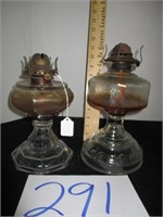 2 OIL LAMPS (AS SHOWN IN PICS)