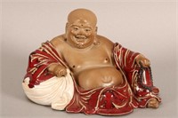 Chinese Shiwan Figure of Laughing Buddha,