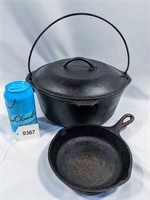 Lodge Cast Iron Dutch Oven Skillet Lot