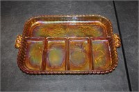 Amber colored platter