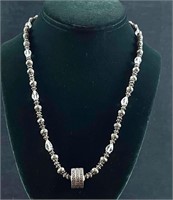 Sterling Silver and Marcasite Necklace Handmade