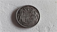 1946 Canada 50 Cent Silver Coin