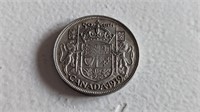 1939 Canada 50 Cent Silver Coin