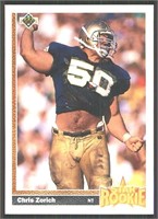 RC Chris Zorich Chicago Bears Notre Dame Fighting