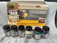 Model Master Paint Set Train Colors in Box