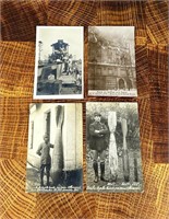 WWI WW1 Artillery Bomb RPPC Postcards