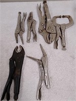 Group of vice grips