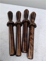 Group of small wood clubs
