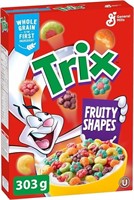 Trix Fruity Shapes Kids Breakfast Cereal Box, 3