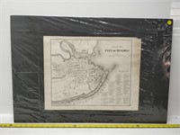 city of quebec map circa 1880