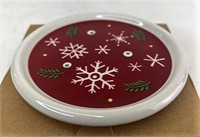 Longaberger NIB Holliday coaster/lid