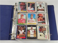 BINDER FULL OF ASSORTED BASEBALL CARDS