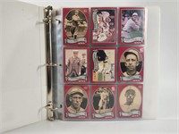 BINDER FULL OF ASSORTED BASEBALL CARDS