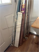 Huge lot of curtain and traverse rods and mini