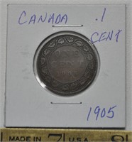 1905 Canada 1 cent coin