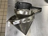 3 Conical Strainers