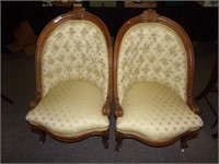 2 Vintage Upholstered Chairs