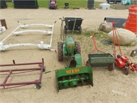 Vintage Bolens garden tractor with snow blower