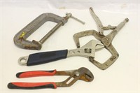 Clamps, Vise Grip, Wrench Tool LOt