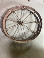 30 inch Vintage Metal Wagon Wheel.