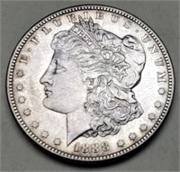 1888-S Morgan Silver Dollar, XF