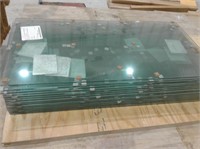Lot of 15 Glass Pieces 30 5/8" x 16"