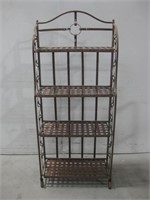 26"x 61"x 12" Folding Metal Shelf/ Bakers Rack