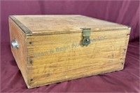 Antique box with handles